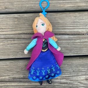DISNEY FROZEN ANNA SOFT CLIP ON COIN PURSE FIGURE